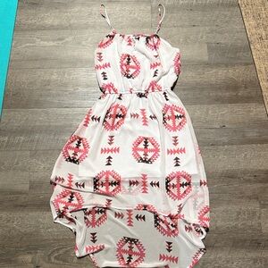 Aztec Print Spaghetti Strap Dress